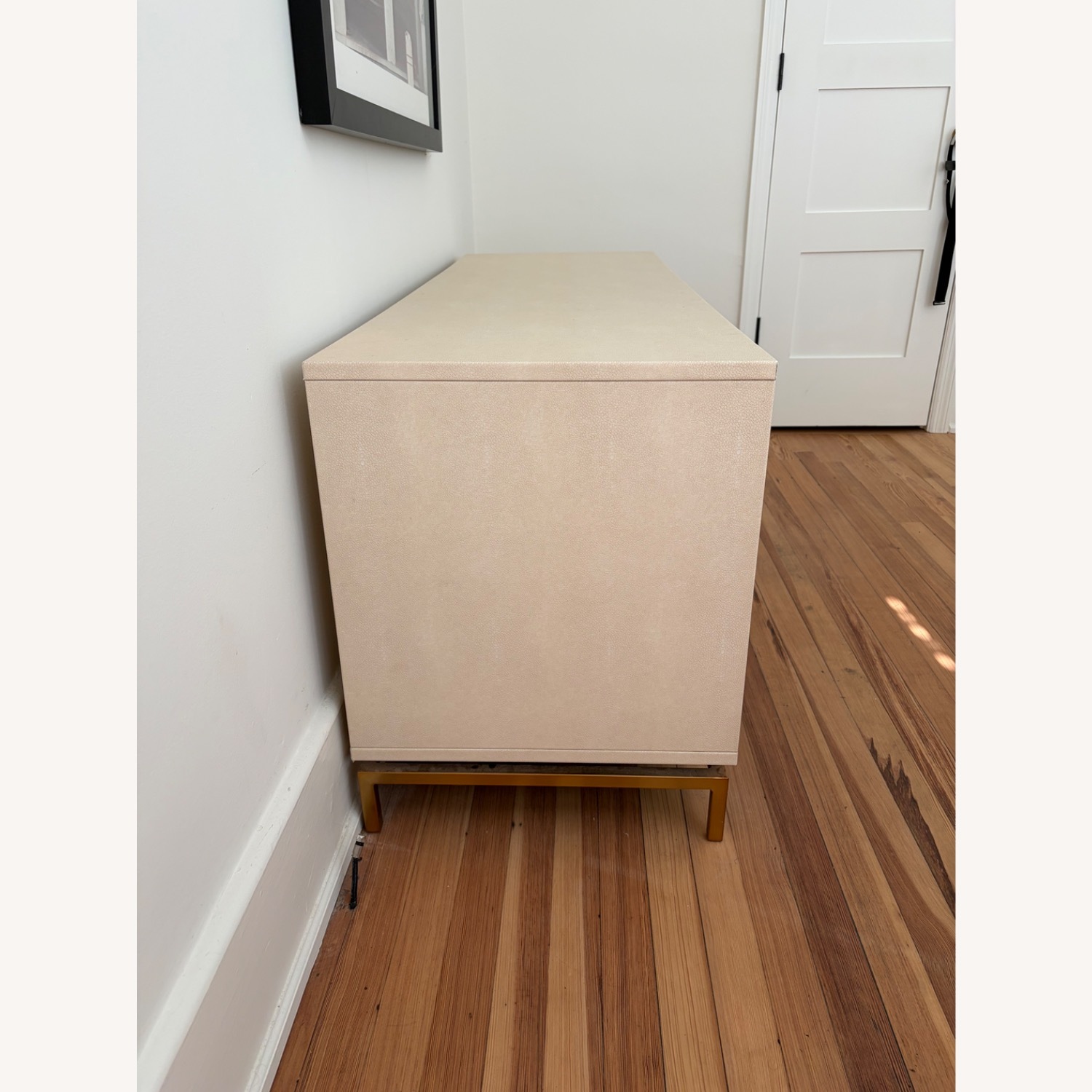 CB2 Shagreen White Dresser - image-4