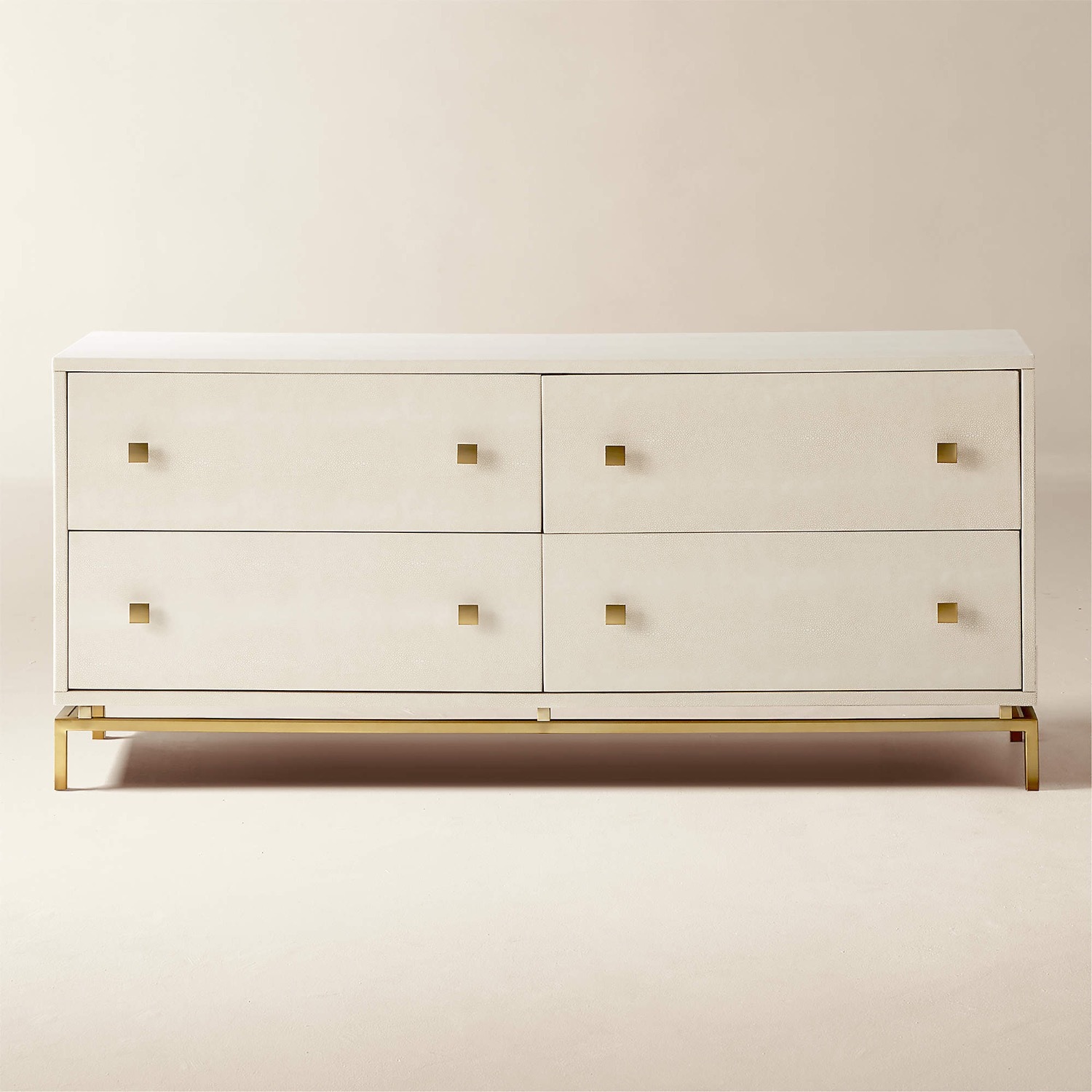CB2 Shagreen White Dresser - image-5