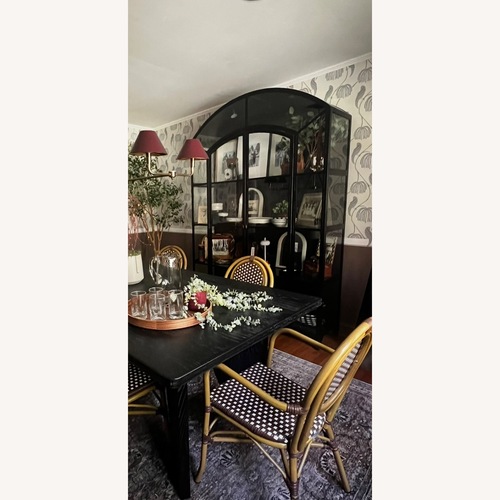 Used Crate & Barrel Ventana Black Metal Armoire for sale on AptDeco