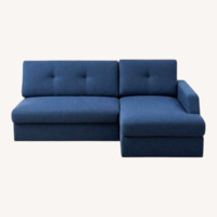 Lazzoni Goci Blue Fabric 2 Piece Sectional