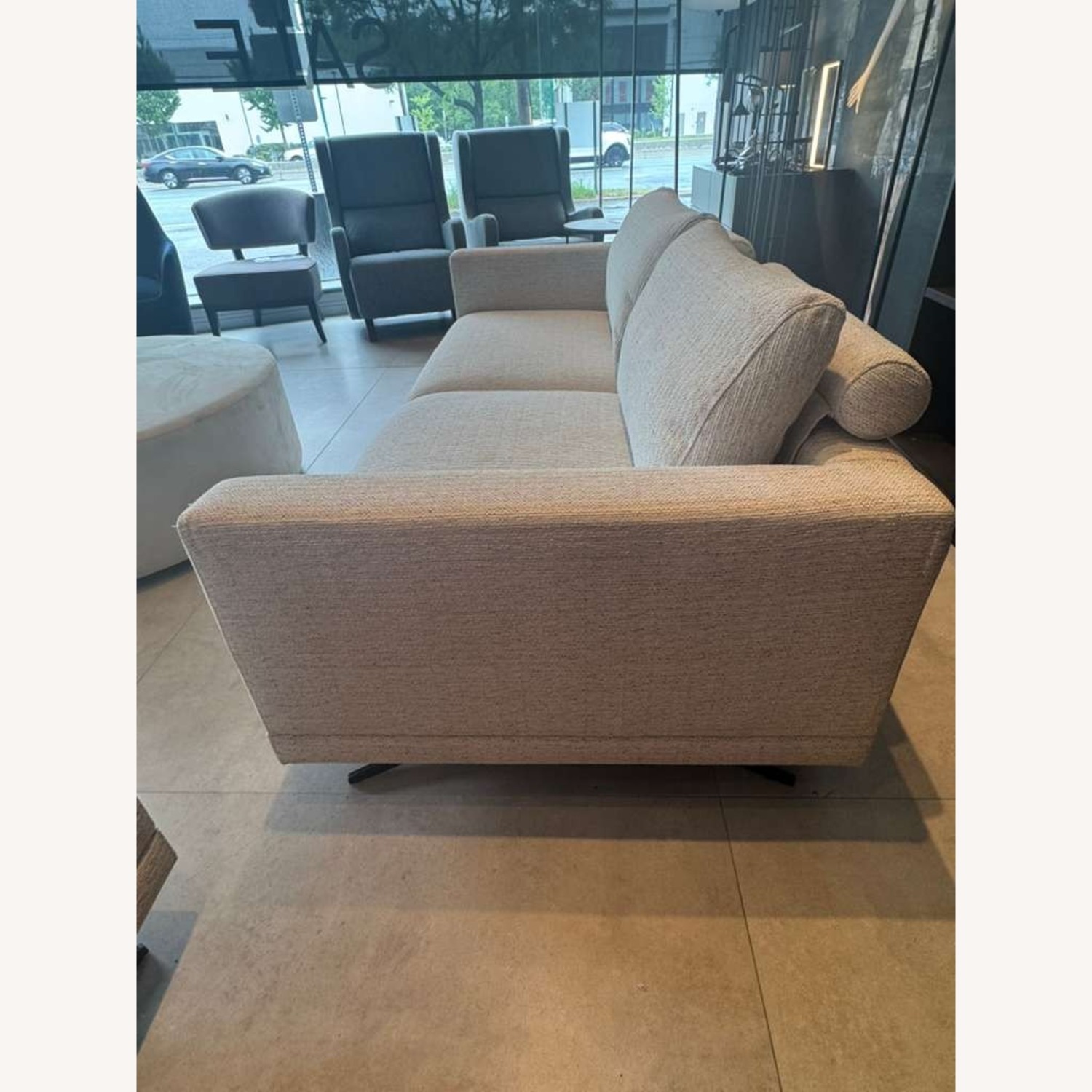 Lazzoni Mix White Fabric 3+ Seater Sofa - image-2