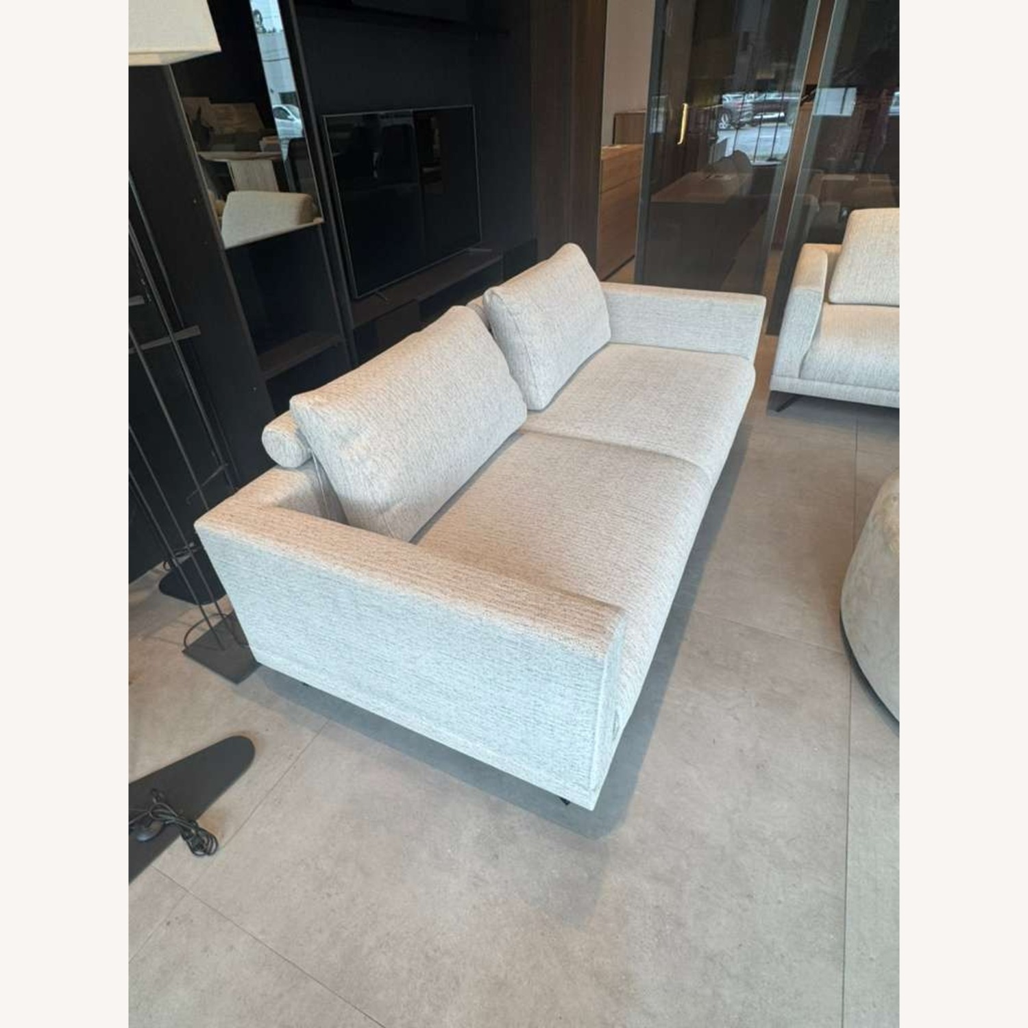 Lazzoni Mix White Fabric 3+ Seater Sofa - image-3