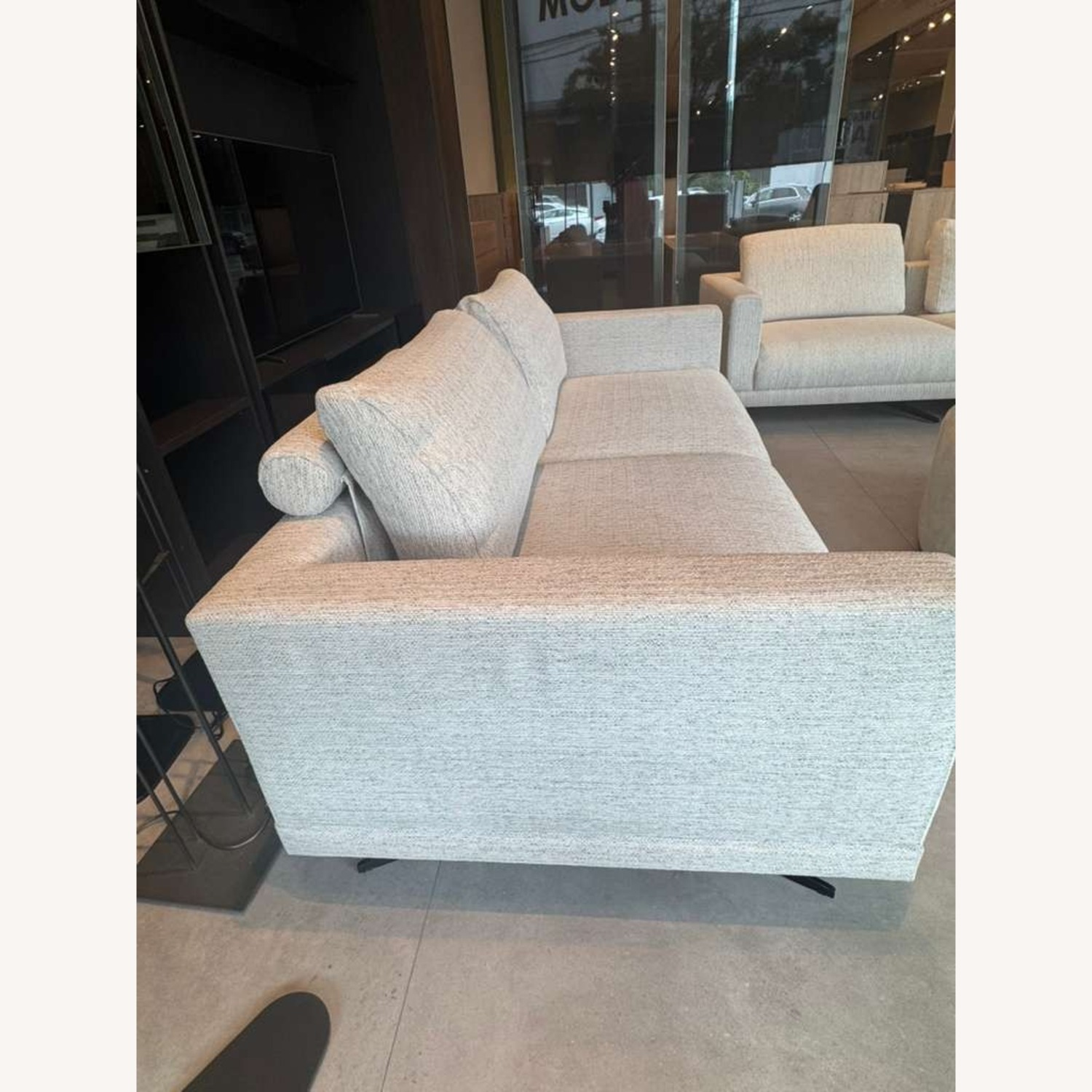 Lazzoni Mix White Fabric 3+ Seater Sofa - image-4