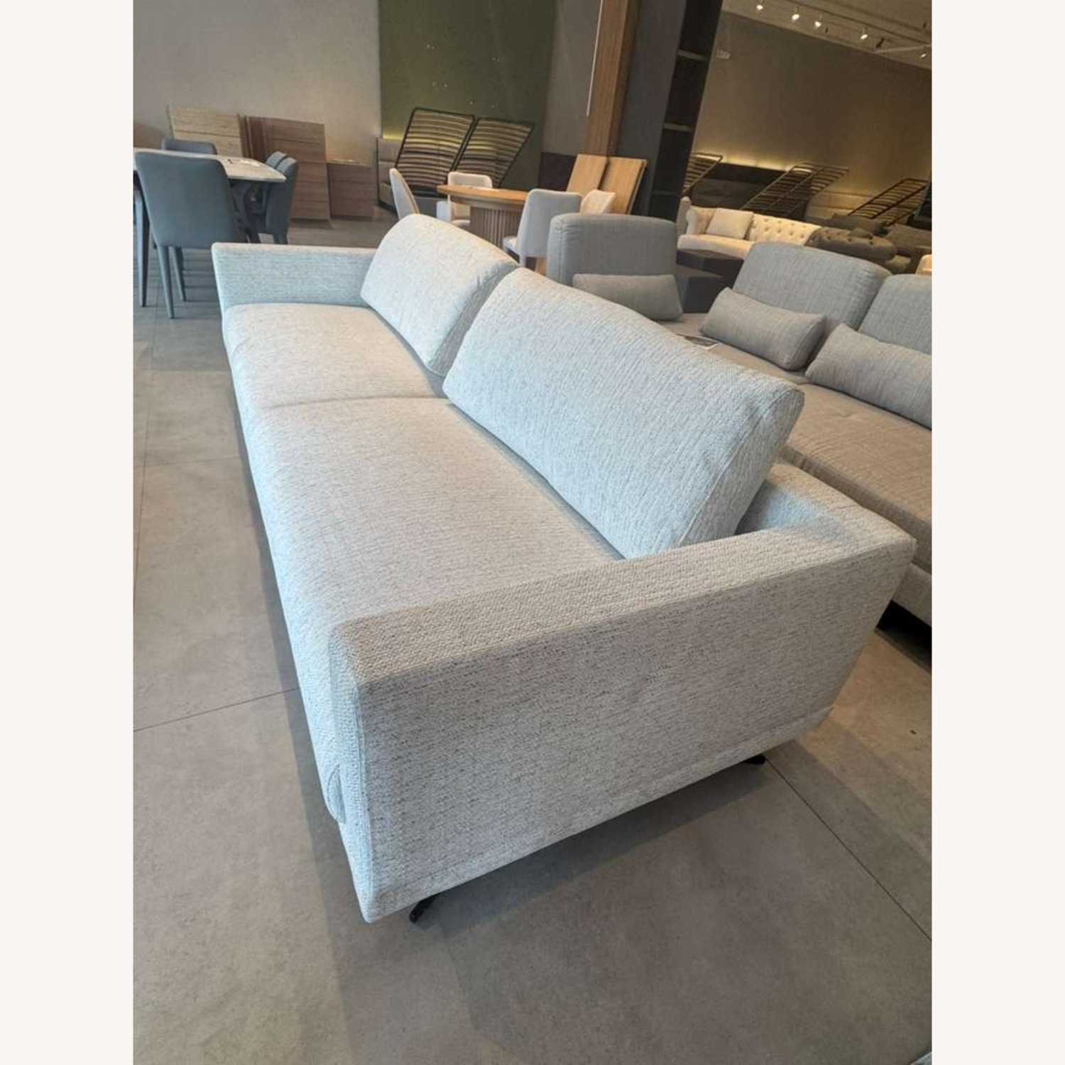 Lazzoni Mix Sofa White Fabric 3+ Seater Sofa - image-3