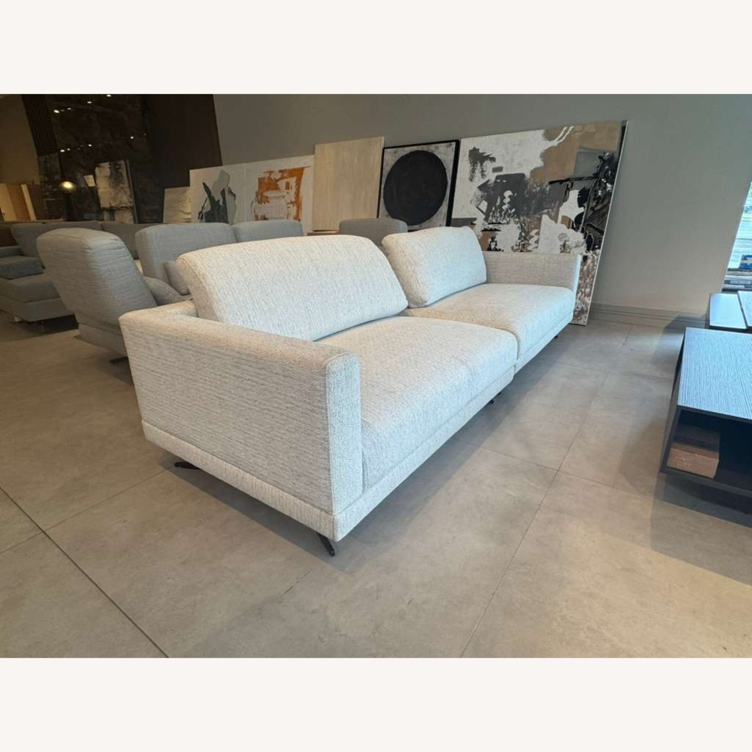 Lazzoni Mix Sofa White Fabric 3+ Seater Sofa - image-2