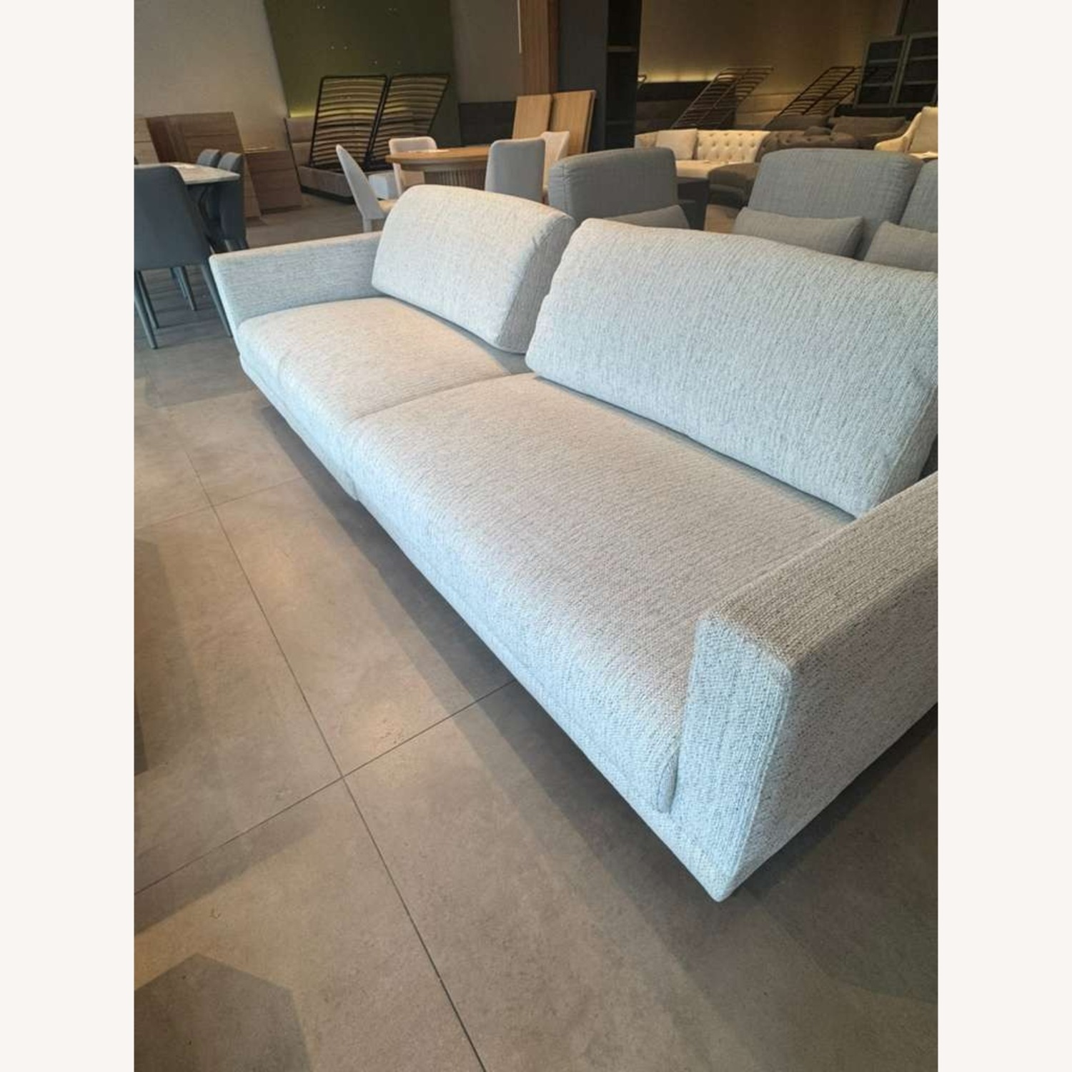 Lazzoni Mix Sofa White Fabric 3+ Seater Sofa - image-4