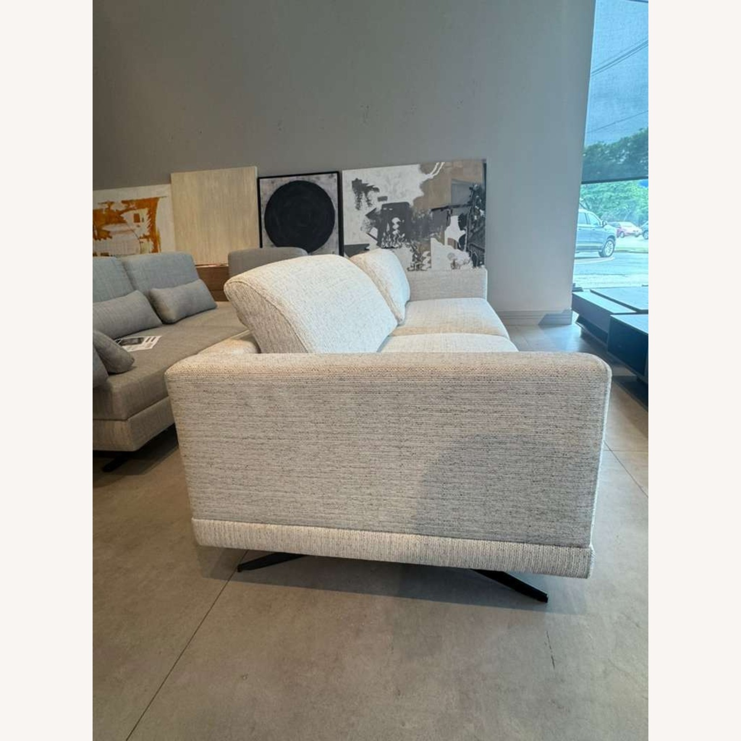 Lazzoni Mix Sofa White Fabric 3+ Seater Sofa - image-5