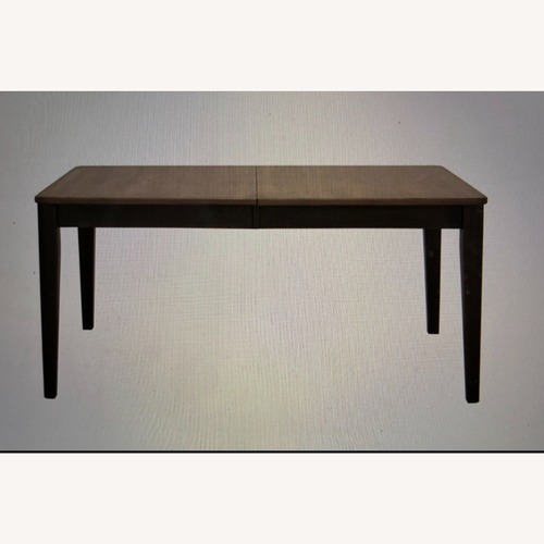 Used Raymour & Flanigan Highgrove Wooden Dining Table With Extension for sale on AptDeco