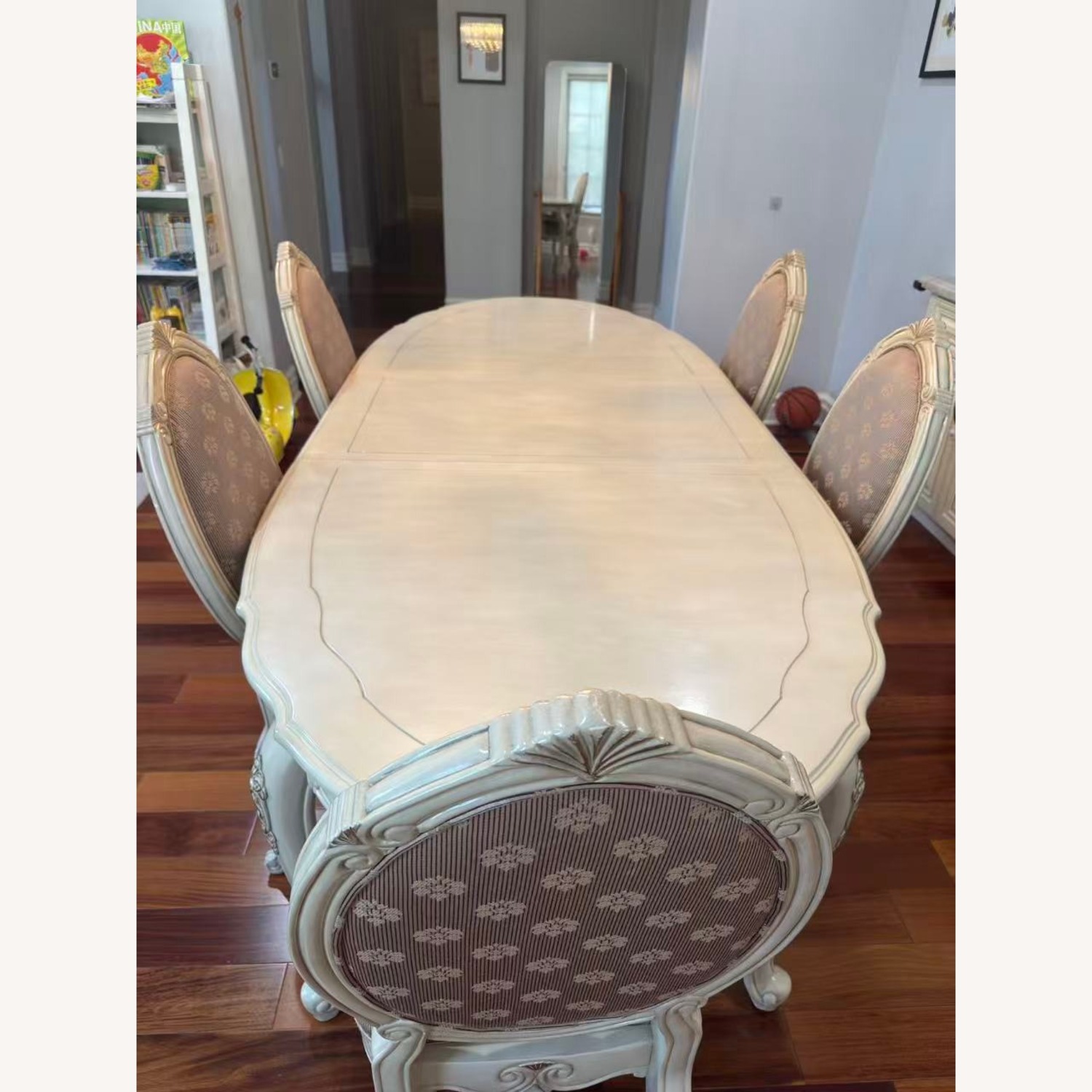 Vintage/Antique Natural Wood Dining Table - image-2