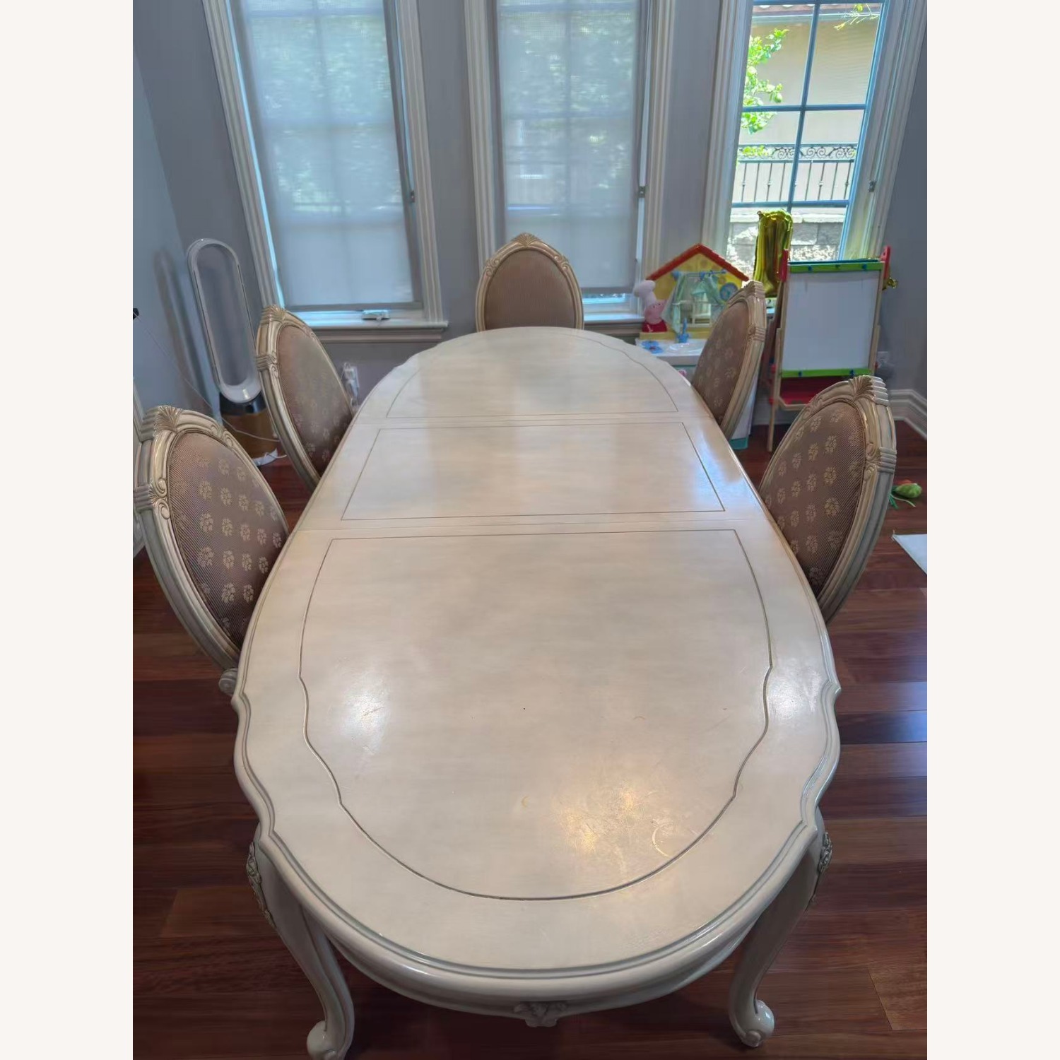 Vintage/Antique Natural Wood Dining Table - image-1