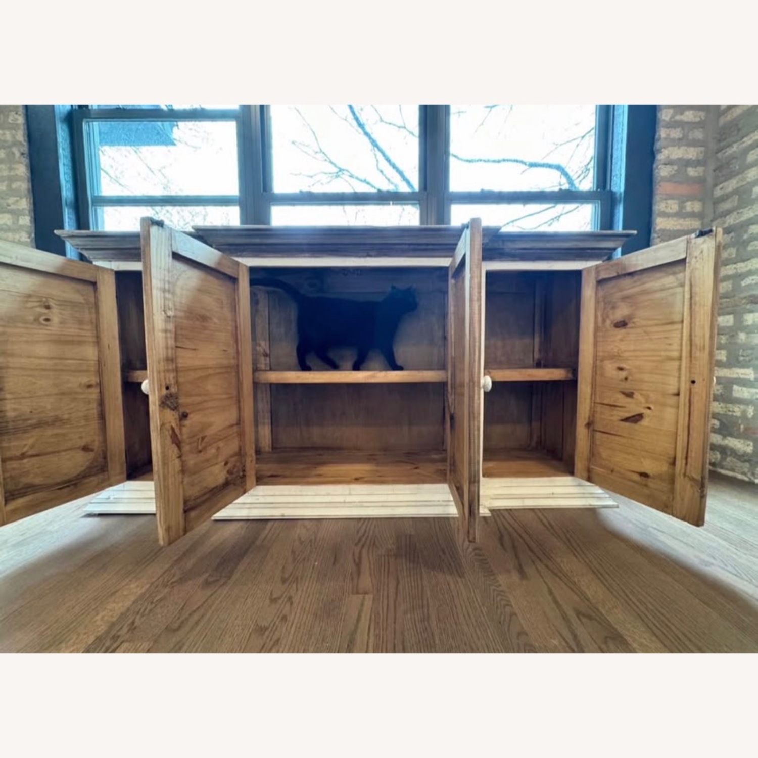 Home Goods Natural Wood Sideboard - image-4
