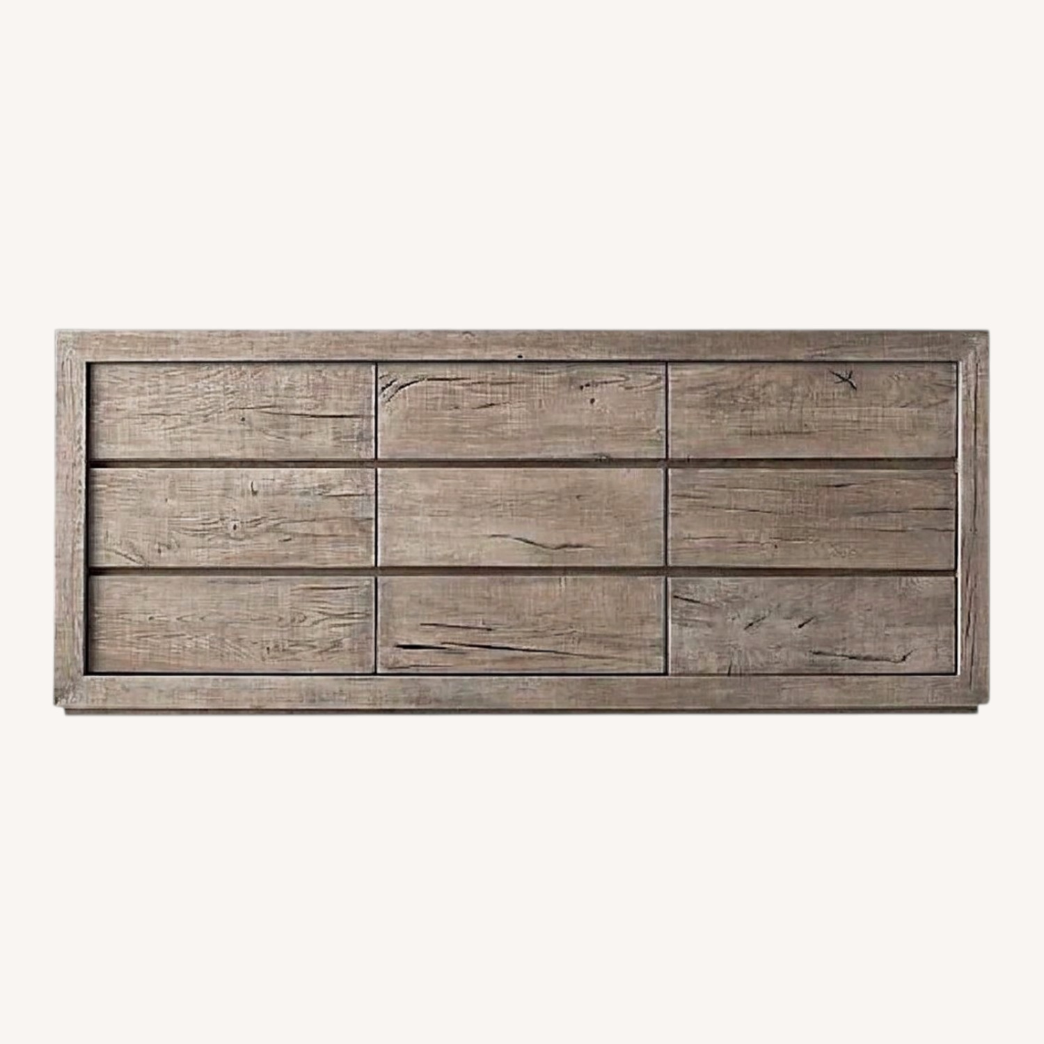 Restoration Hardware Light Gray Wood Dresser - image-0