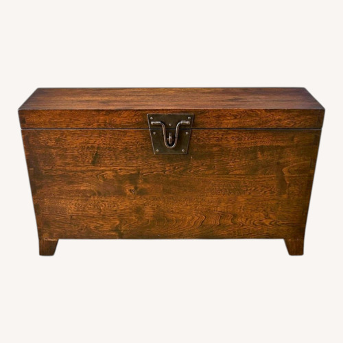 Used Pottery Barn Cairo Wood Chest/Coffee Table for sale on AptDeco