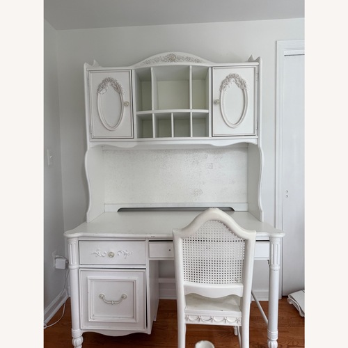 Used Stanley Furniture Isabella White Wood Desk for sale on AptDeco