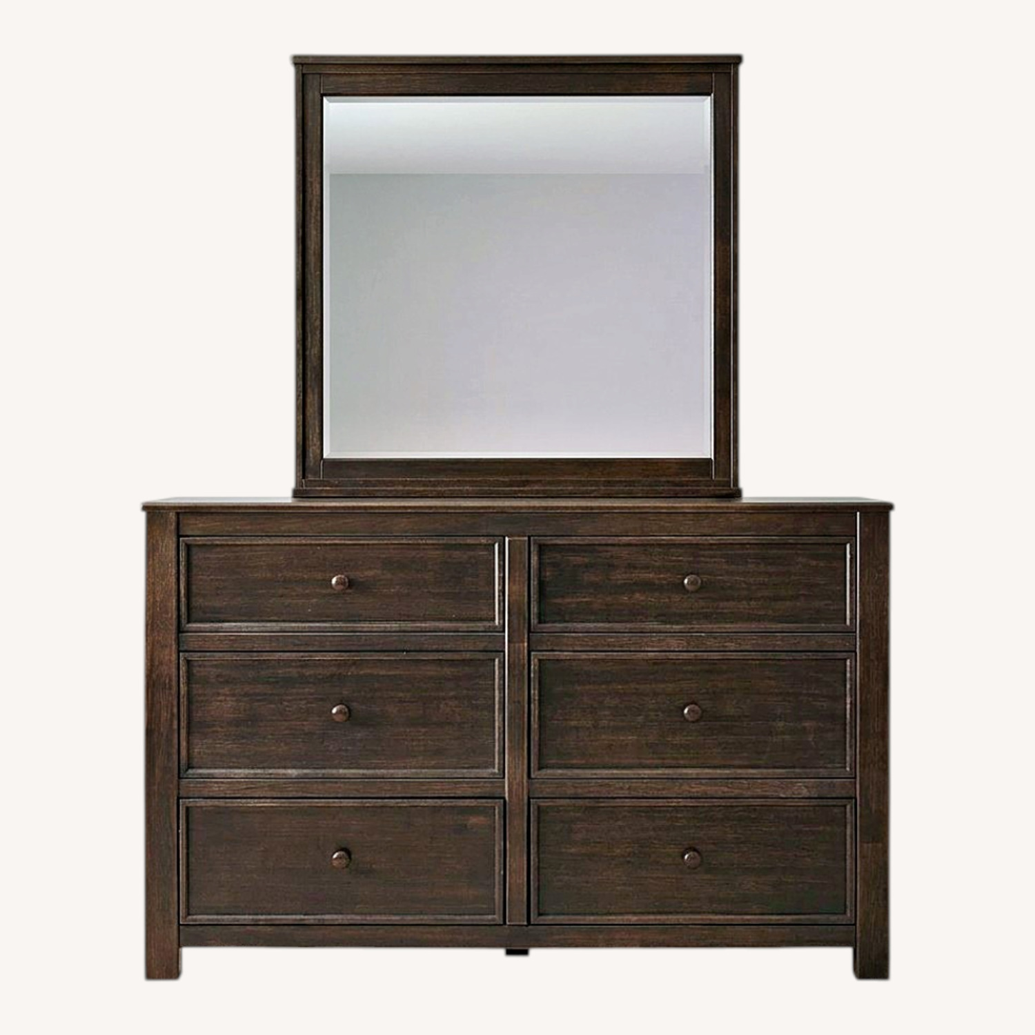 Dark Brown Wood Dresser - image-0
