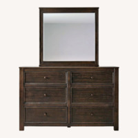 Dark Brown Wood Dresser