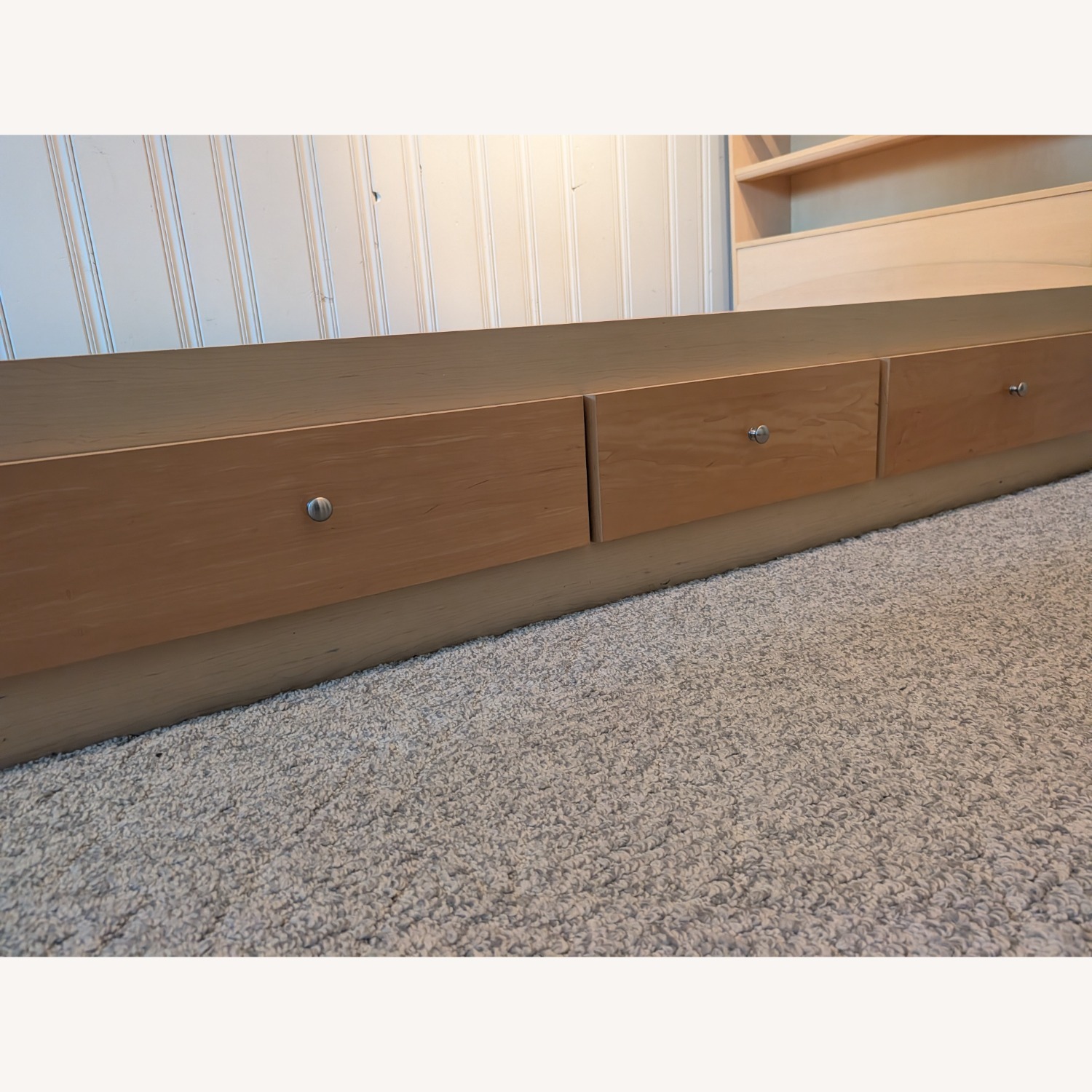 Natural Wood Twin Bed - image-2