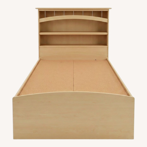 Used Natural Wood Twin Bed for sale on AptDeco
