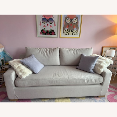Used Interior Define Light Gray Fabric Sleeper Sofa for sale on AptDeco