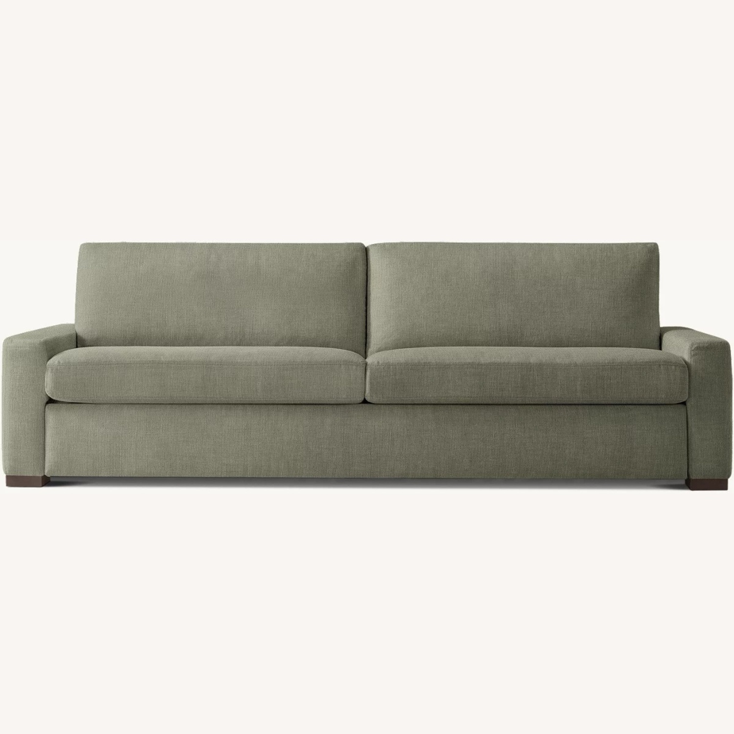 Restoration Hardware Maxwell Green Fabric Sleeper Sofa - image-5