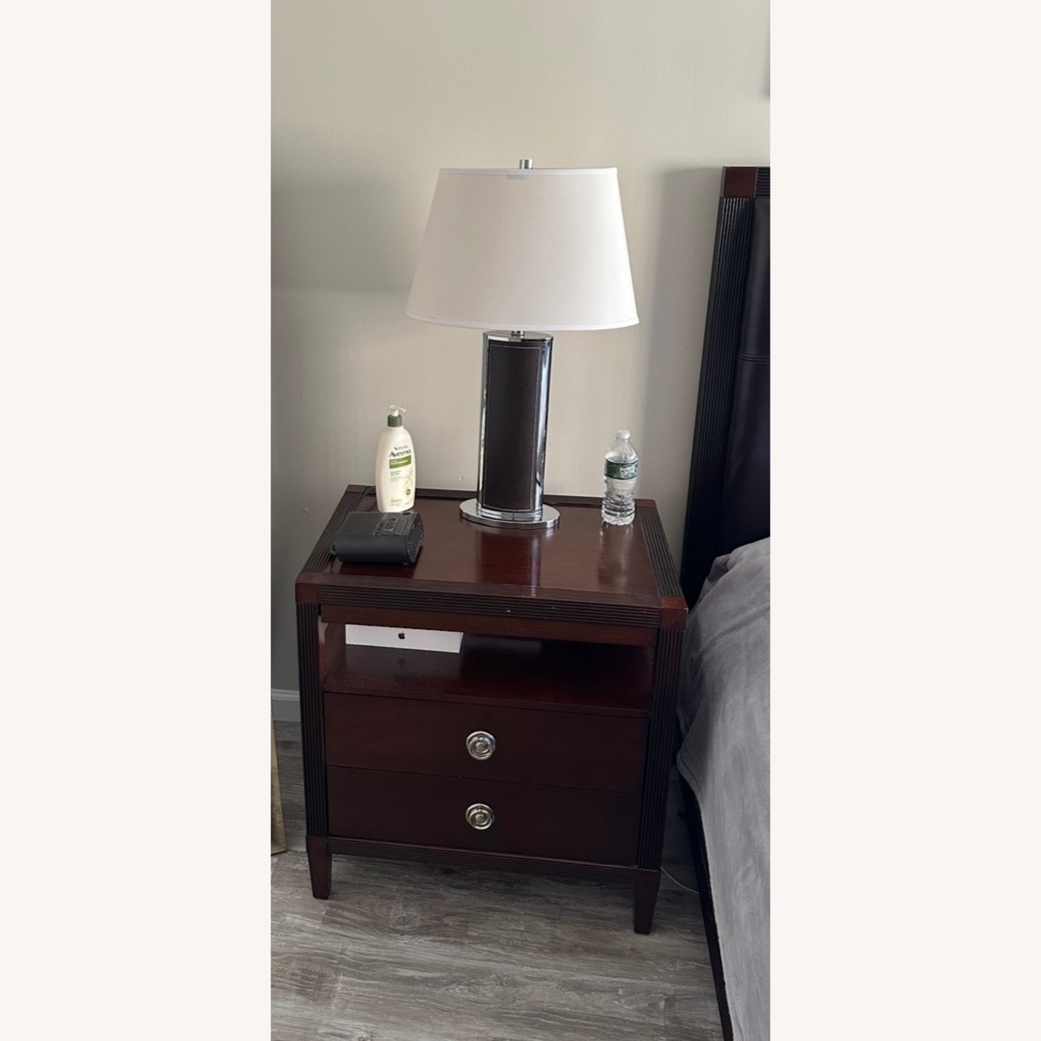 Bloomingdale's Dark Brown Nightstands - image-2