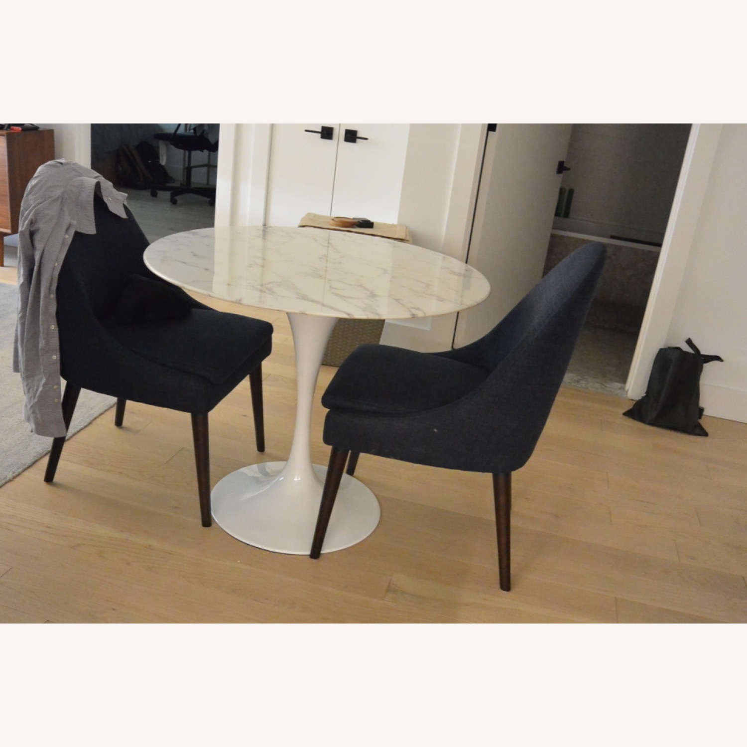 Home Depot White Marble Dining Table - image-2