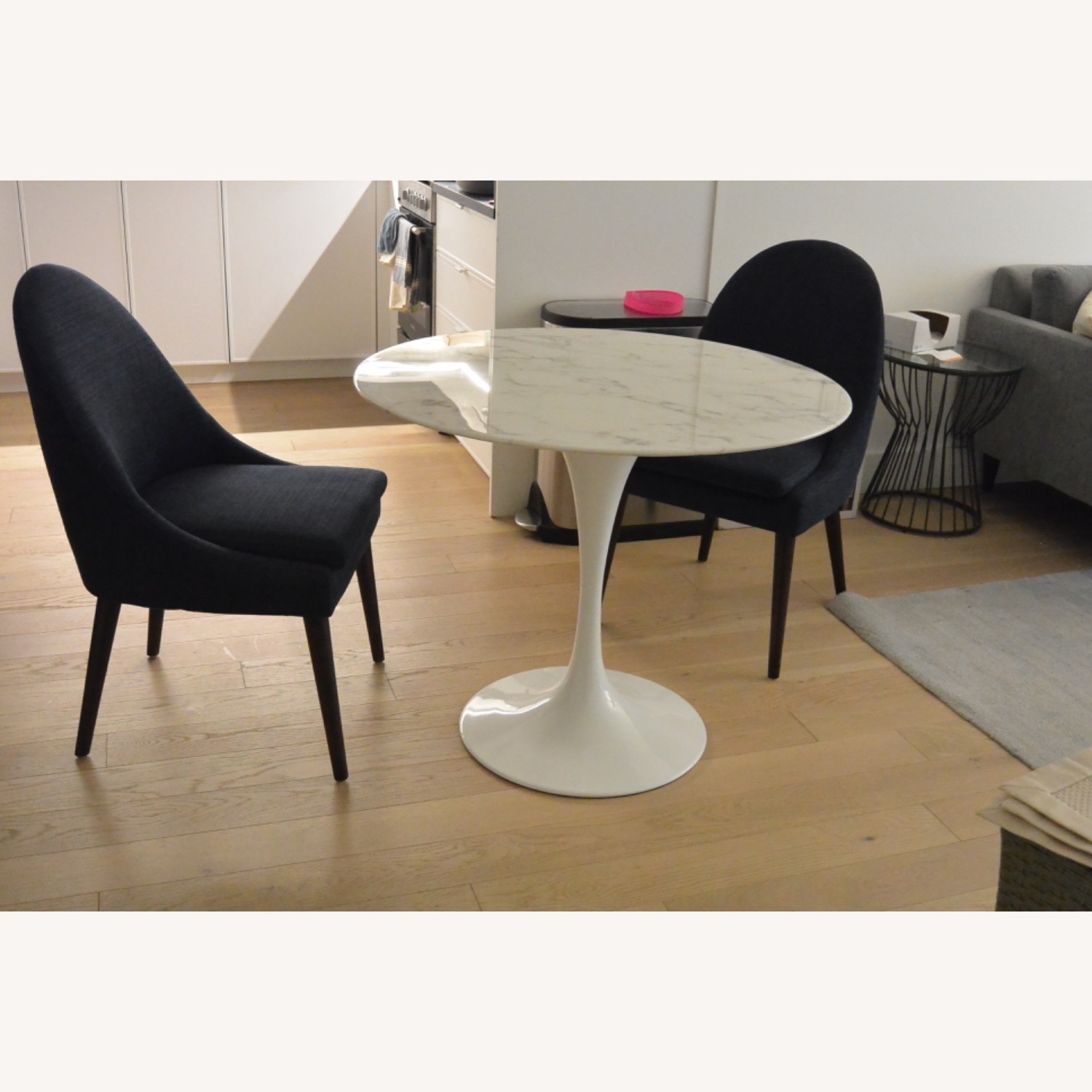 Home Depot White Marble Dining Table - image-1