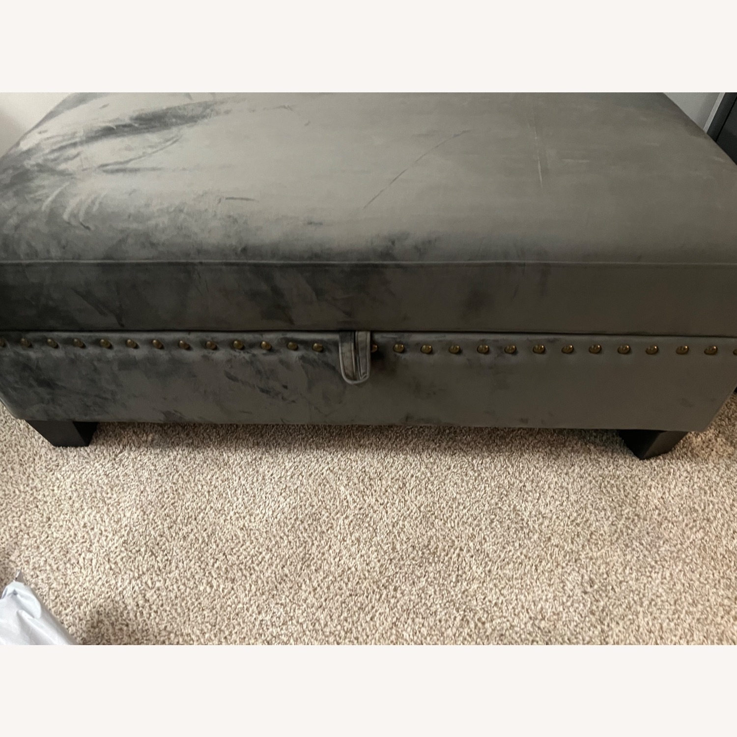 Dark Gray Fabric 3+ Seater Sofa - image-4