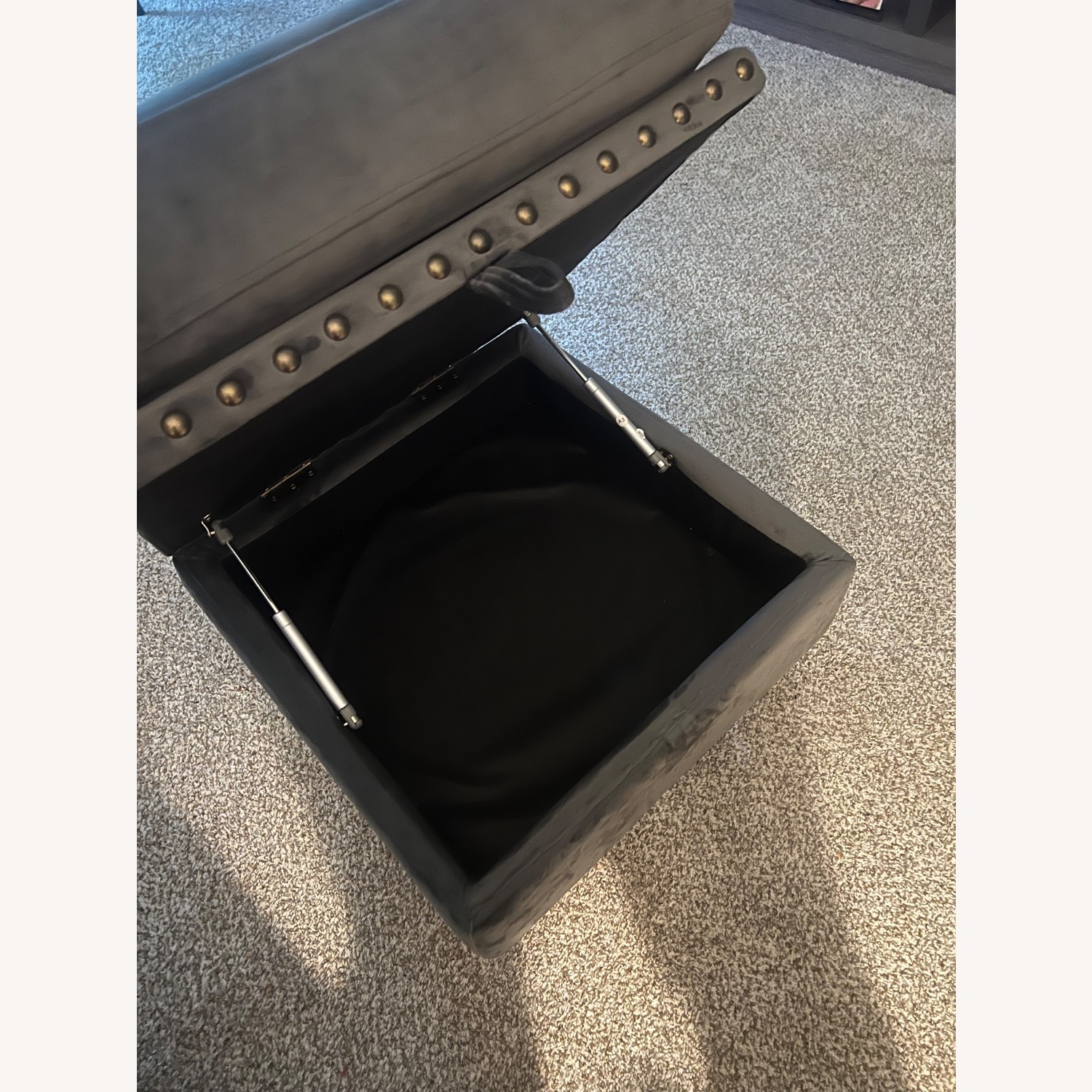 Dark Gray Fabric 3+ Seater Sofa - image-3