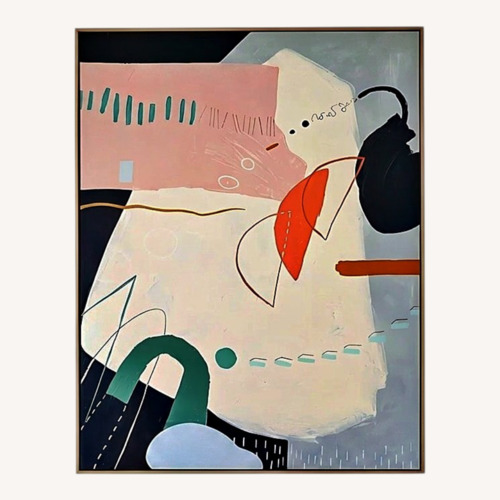 Used Large Original Oil & Acrylic Canvas Painting for sale on AptDeco