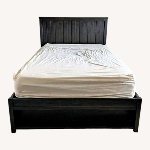 Used Vintage/Antique Dark Brown Wood Full Bed for sale on AptDeco