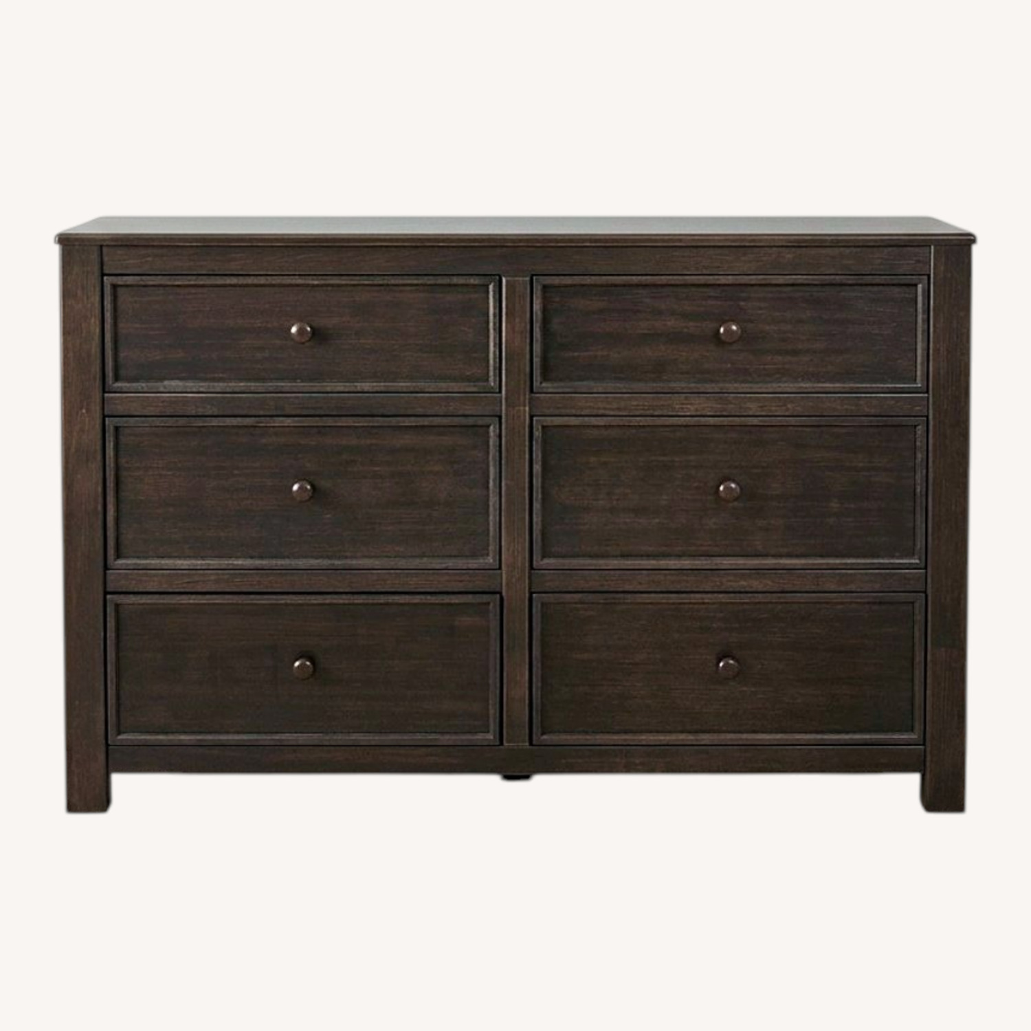 Vintage/Antique Dark Brown Wood Dresser - image-4