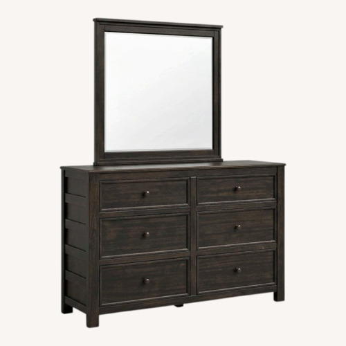 Used Vintage/Antique Dark Brown Wood Dresser for sale on AptDeco