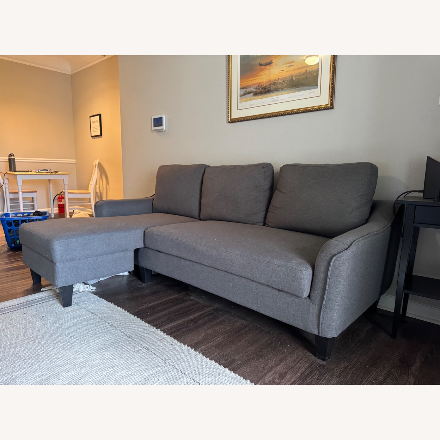 Vintage 2 Piece Sectional with Pull Out Bed - image-2
