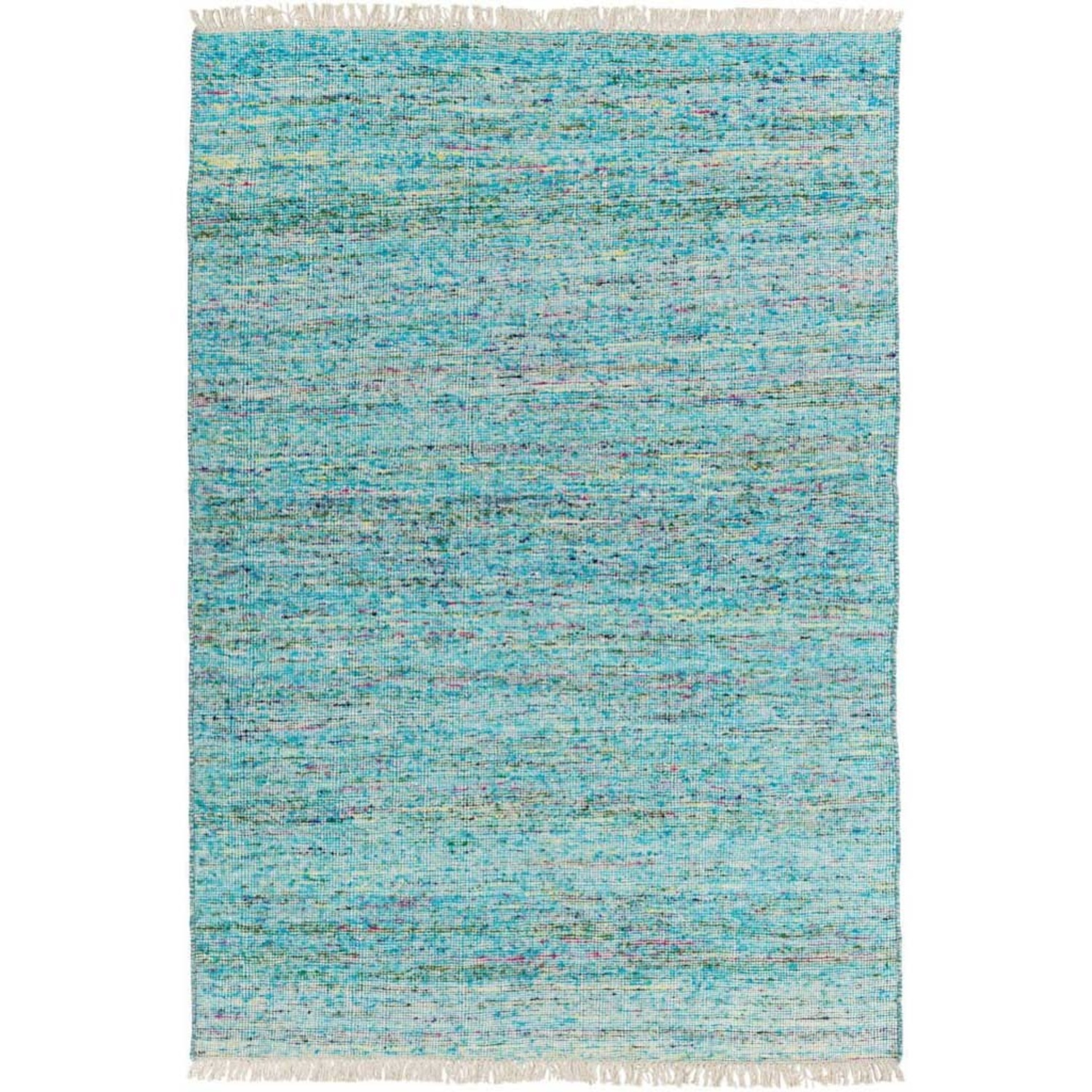 Hand Woven Bright Blue Multi 4x6 Area Rug - image-4