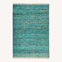 Hand Woven Bright Blue Multi 4x6 Area Rug