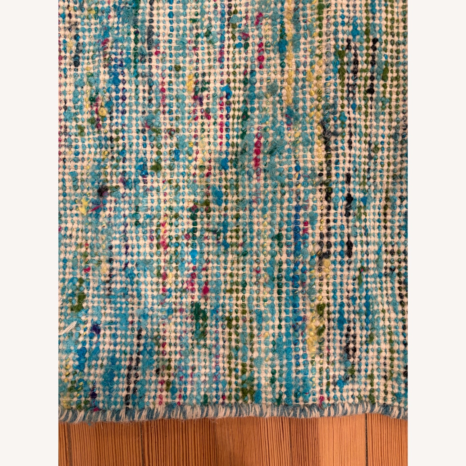 Hand Woven Bright Blue Multi 4x6 Area Rug - image-3