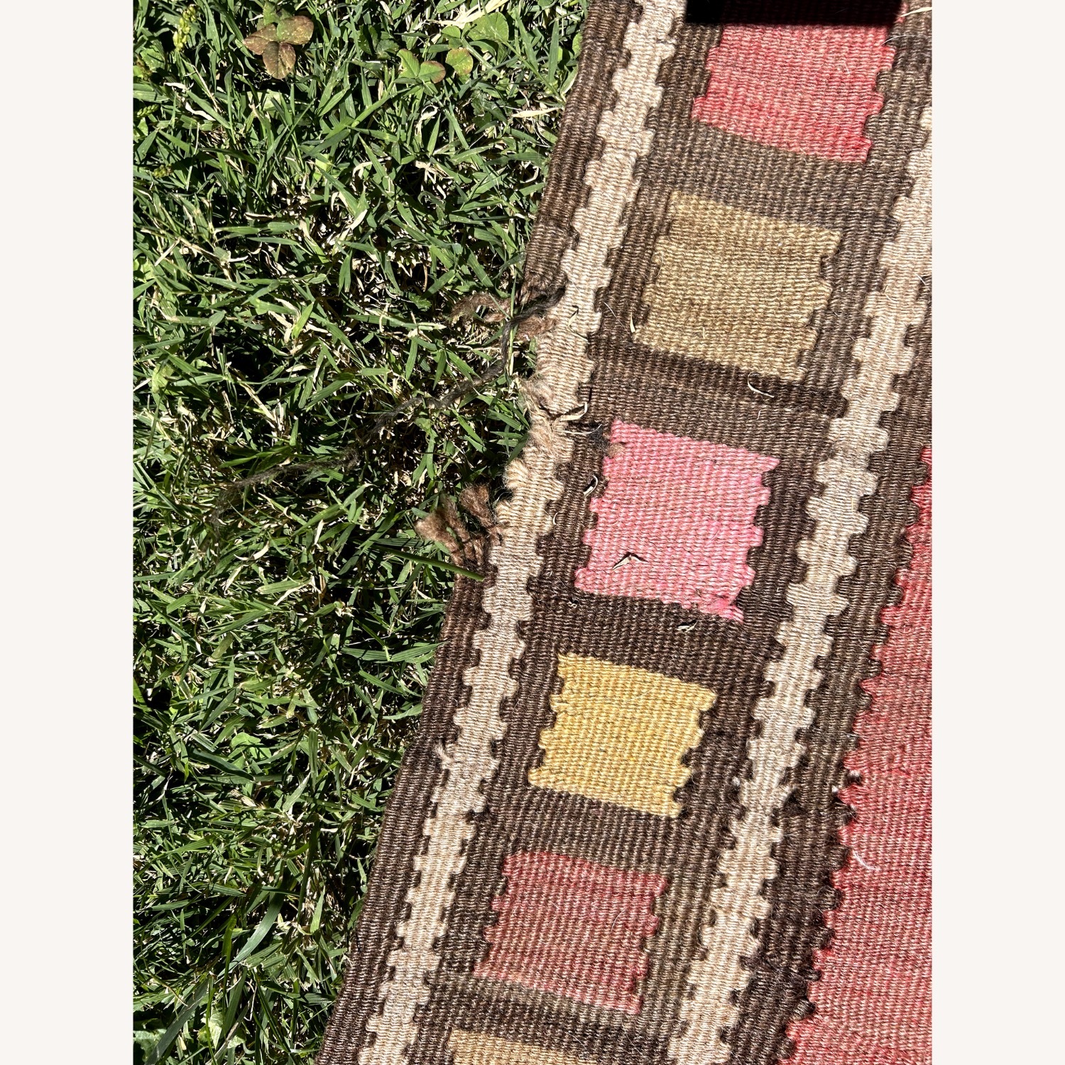 4' x 12' Vintage Turkish Kilim Runner Rug - image-6