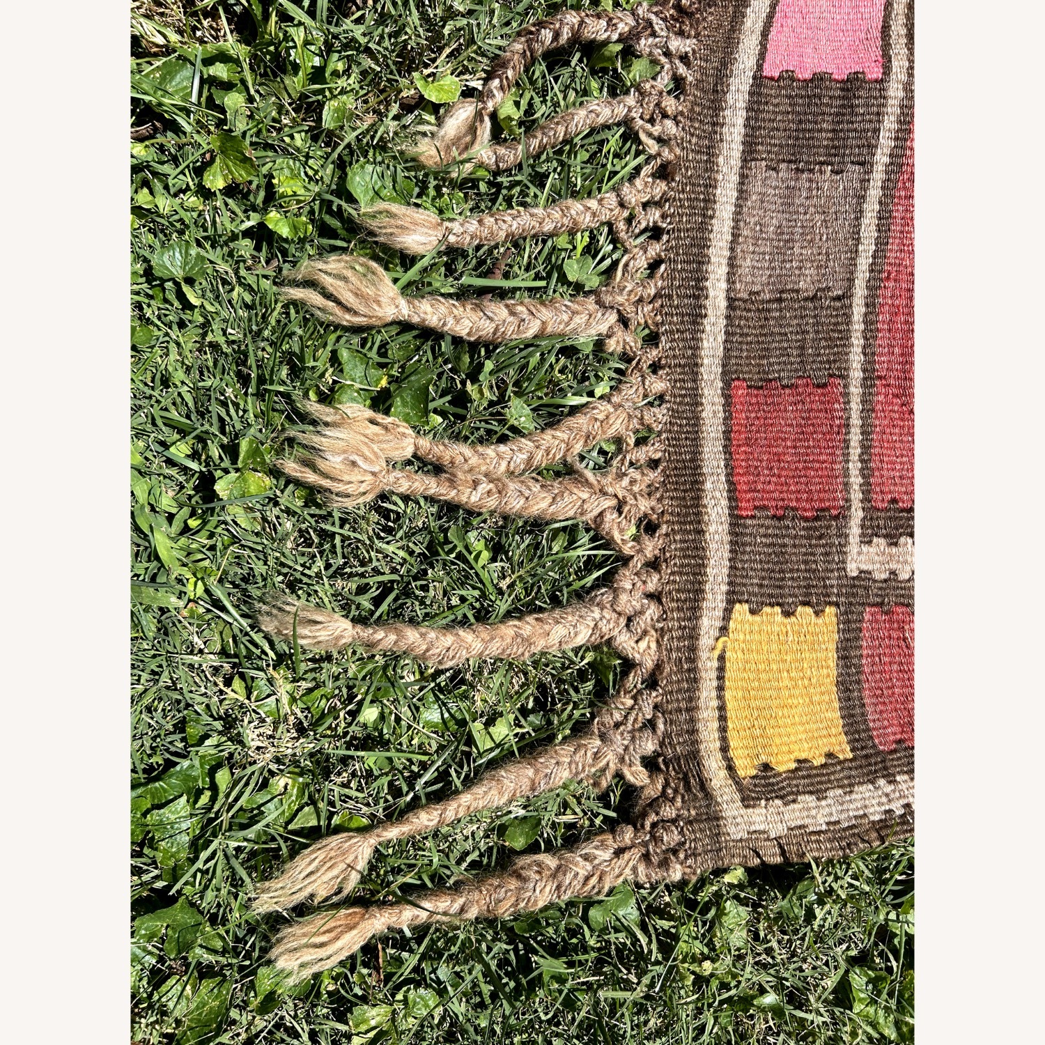 4' x 12' Vintage Turkish Kilim Runner Rug - image-7