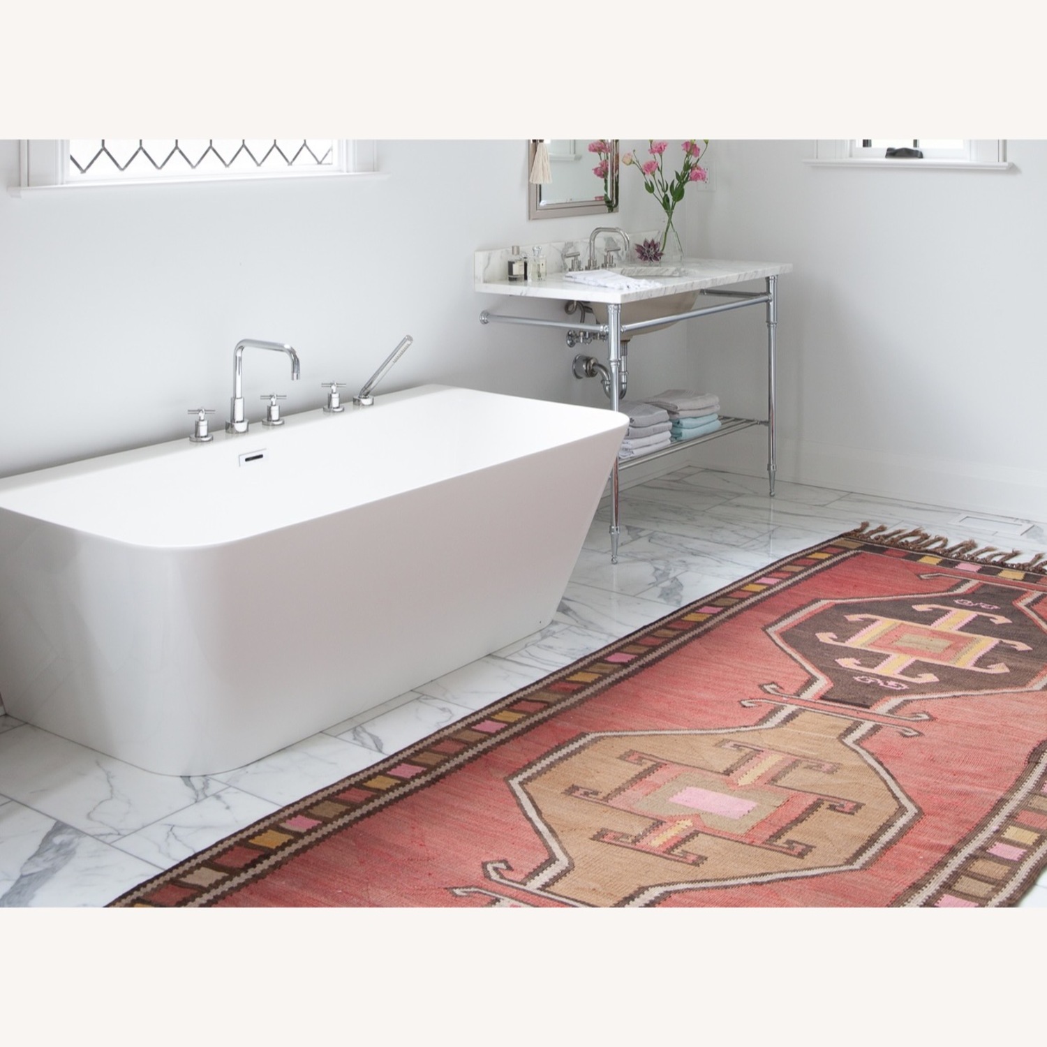 4' x 12' Vintage Turkish Kilim Runner Rug - image-1