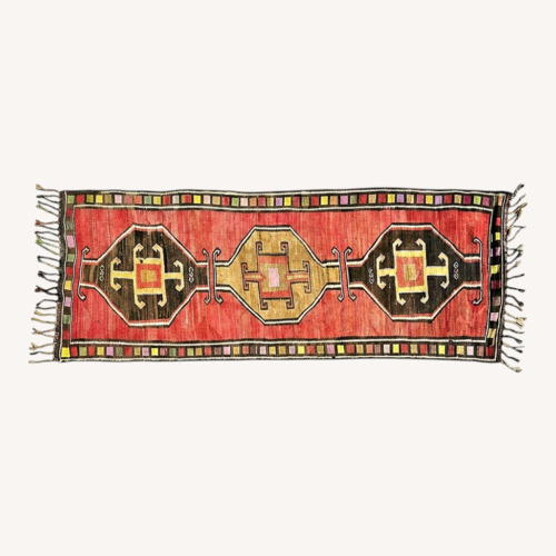 Used 4' x 12' Vintage Turkish Kilim Runner Rug for sale on AptDeco