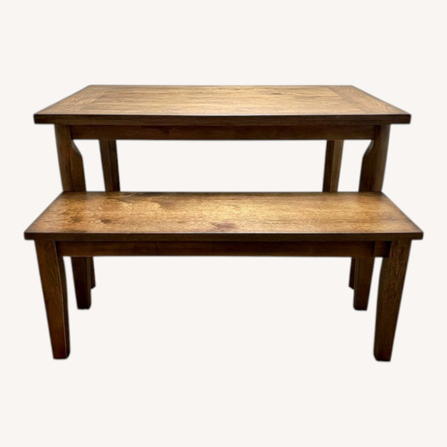 Used Natural Wood Dining Table for sale on AptDeco