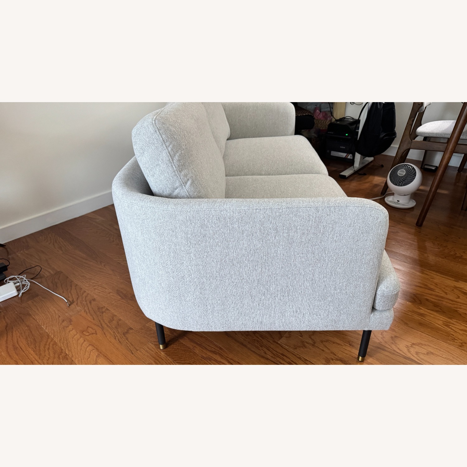 Castlery Pebble Light Gray Fabric Loveseat - image-4