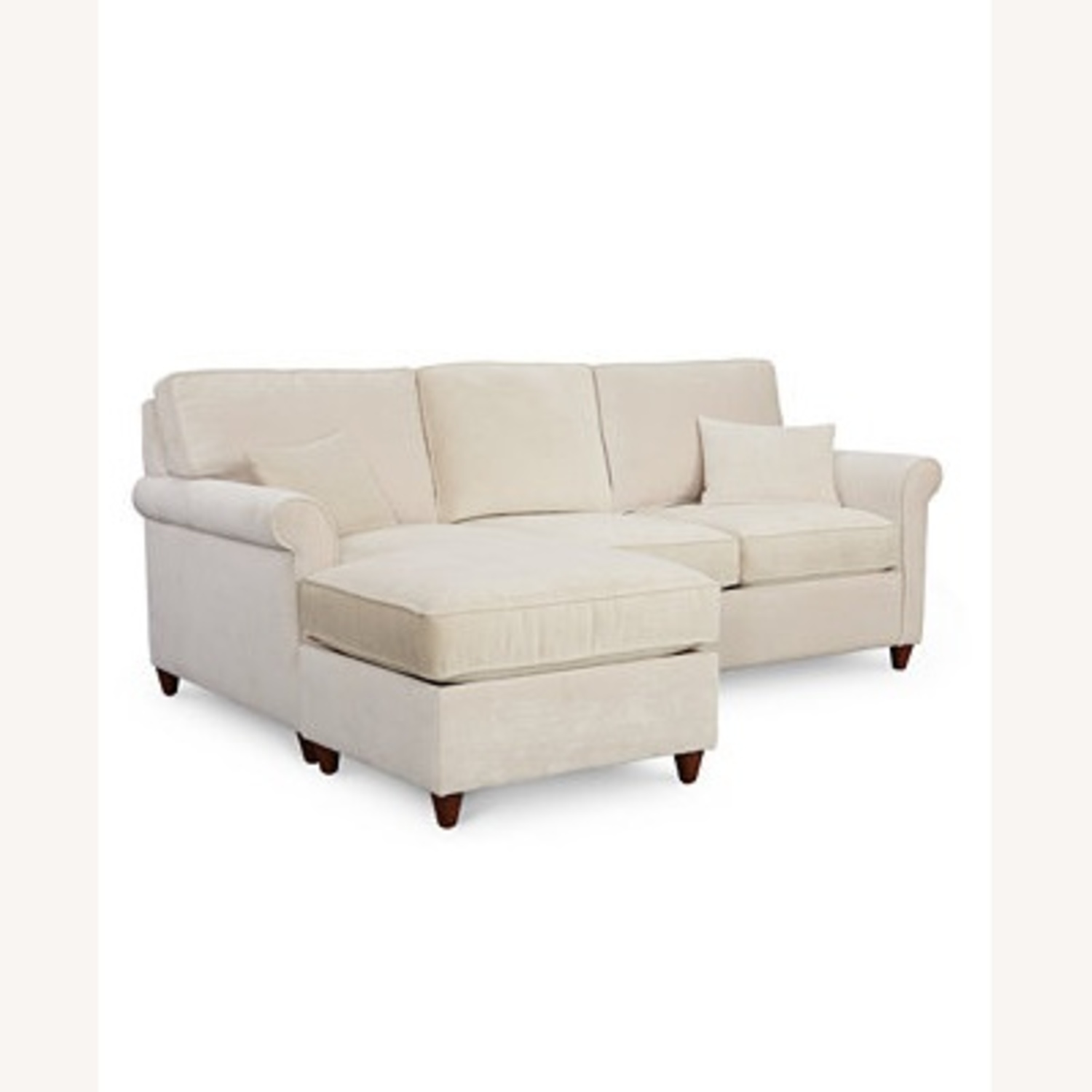 Macy's White Sleeper Sofa - image-5