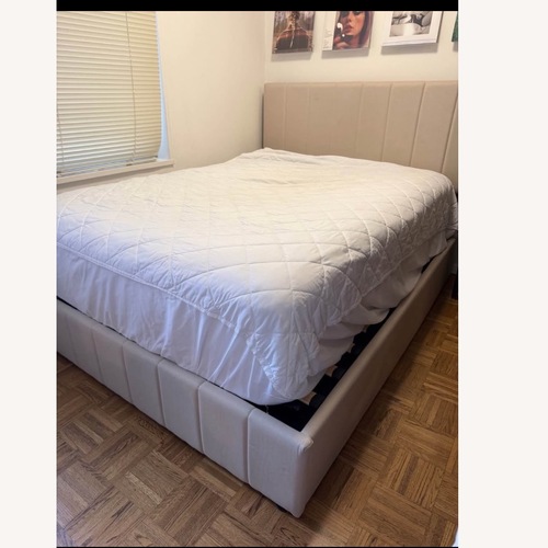Used Amazon Natural Fabric Full Bed for sale on AptDeco