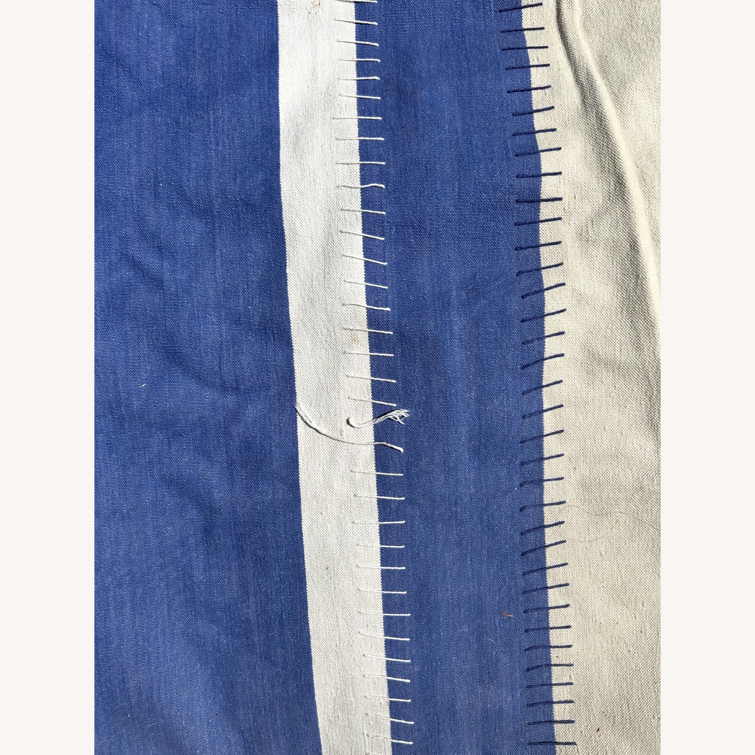 10' x 14' Madeline Weinrib Blue & White Stripe Rug - image-8