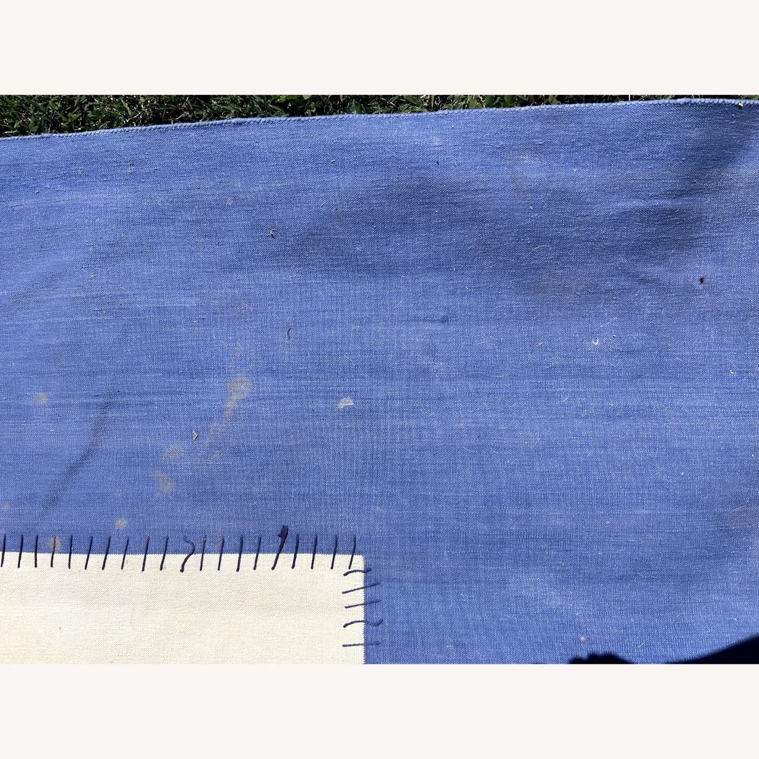 10' x 14' Madeline Weinrib Blue & White Stripe Rug - image-5