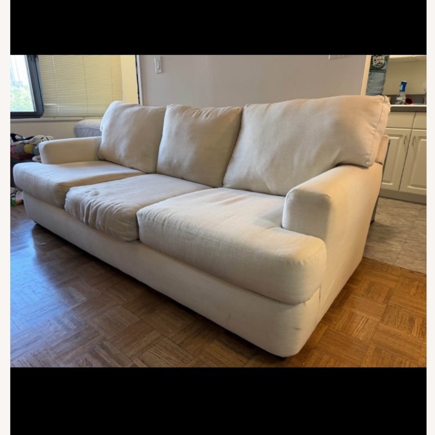 Wayfair Beige 3-Seater Couch with Covers - image-3