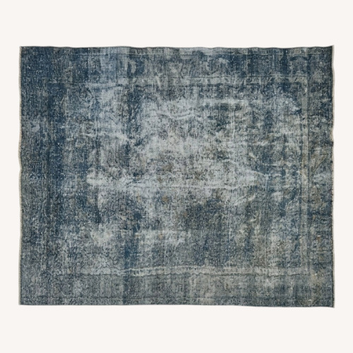 Used 9' x 12' Blue & Gray Vintage Kilim Area Rug for sale on AptDeco