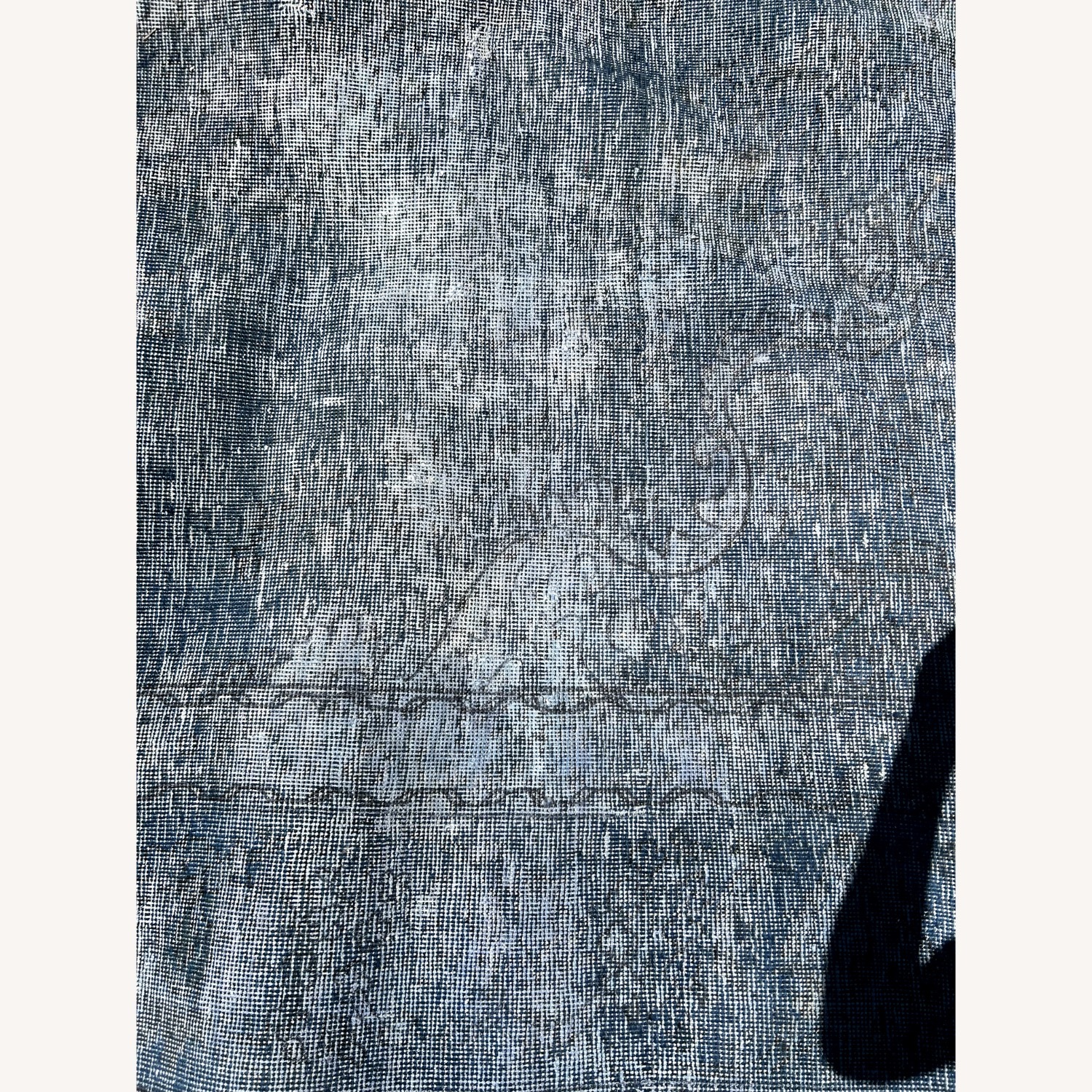 9' x 12' Blue & Gray Vintage Kilim Area Rug - image-6